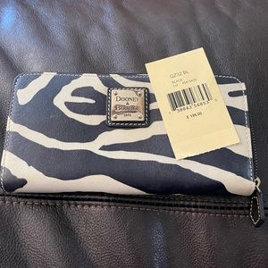 Dooney & Bourke zip around wallet,  brand new with tags